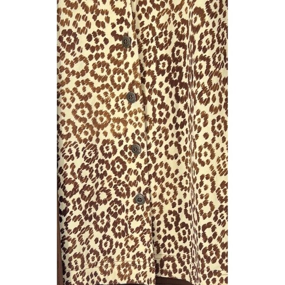 Miss Dorby Blouse Brown Animal Print Plus Size 16 Boho Business Casual - Picture 3 of 10